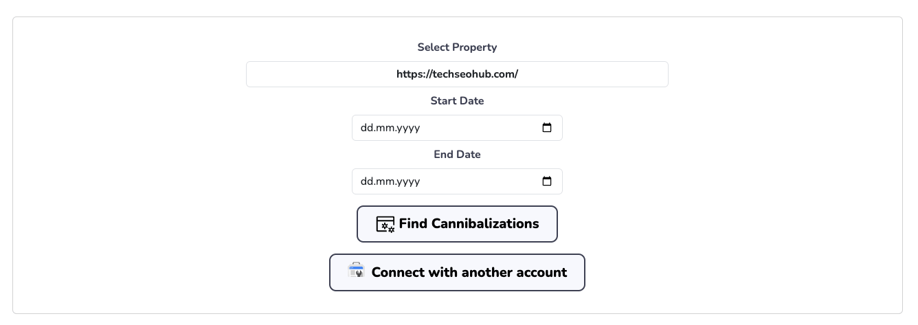 how to use cannibalization tool step 2 image. Explains the next step.